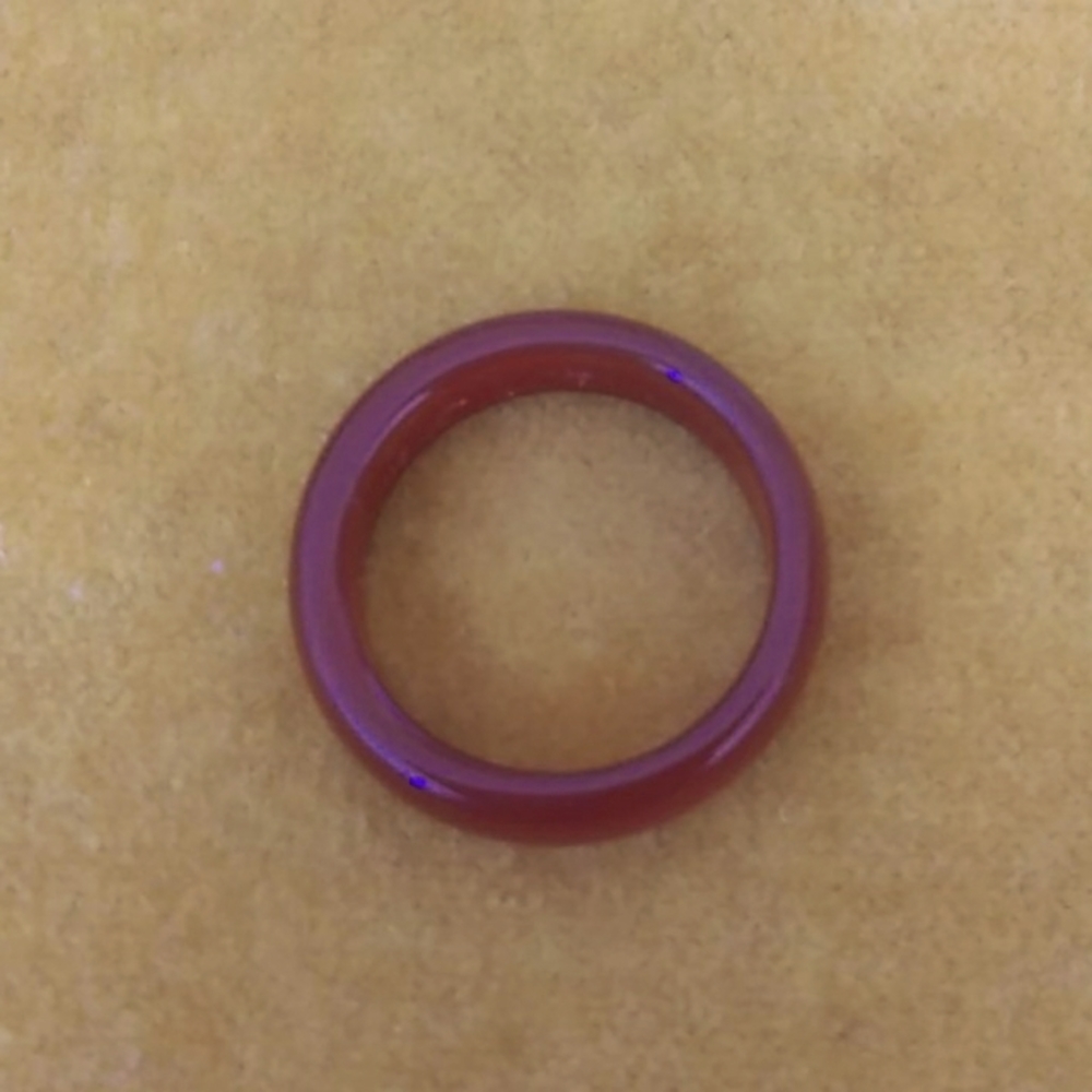 Vintage bohemian red brown ring boho hippy